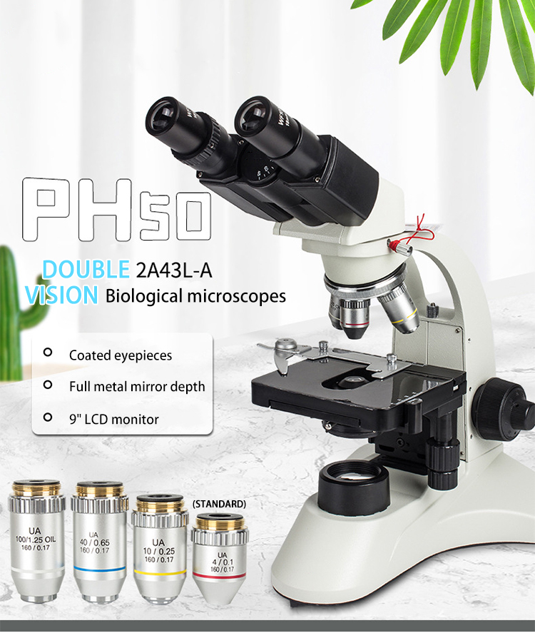H25de32bfa79d4d21a3cf7680a3303656J 1 - Hot Selling Veterinary Optical Electronic Microscope Bacteria Medical Lab 40K-1600K Biological Binocular Microscope