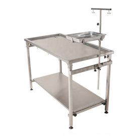 High-quality Veterinary Equipment Steel Pet Operation Table Vet Examination Veterinary Dissecting Surgical Table