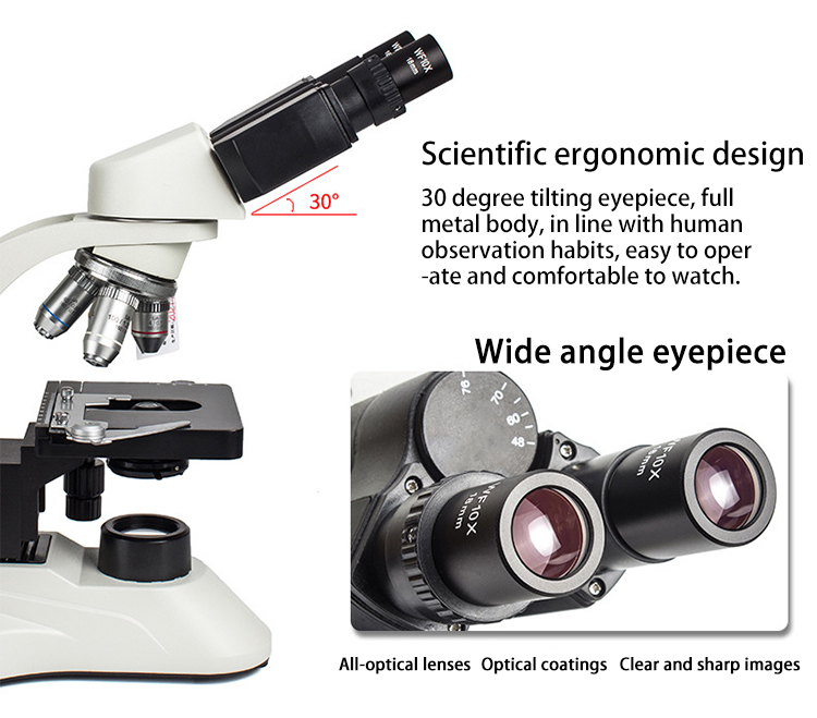 H7f3728aa58784404af338f243134fdafK 1 - Hot Selling Veterinary Optical Electronic Microscope Bacteria Medical Lab 40K-1600K Biological Binocular Microscope