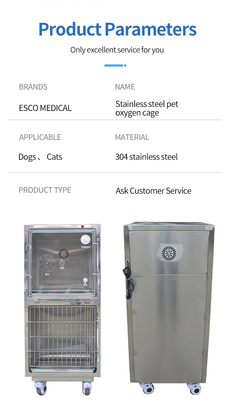 Hf7cae6d84def46daa1c7122847d36ca1y - Professional Veterinary Equipment Controlled Oxygen Dog Icu Cage Stainless Steel Veterinary Cages For Animal